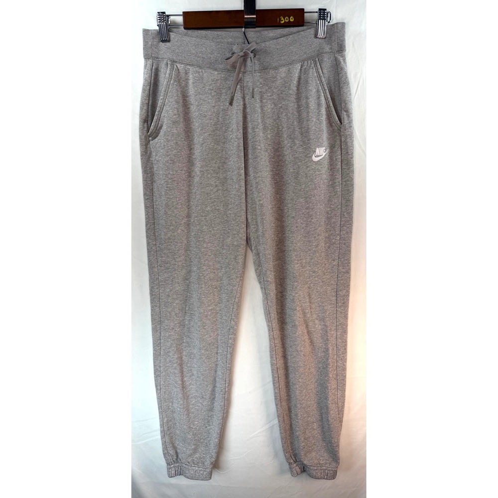Nike Mens Sportswear Joggers Heather Gray Fleece Sweatpants Size M